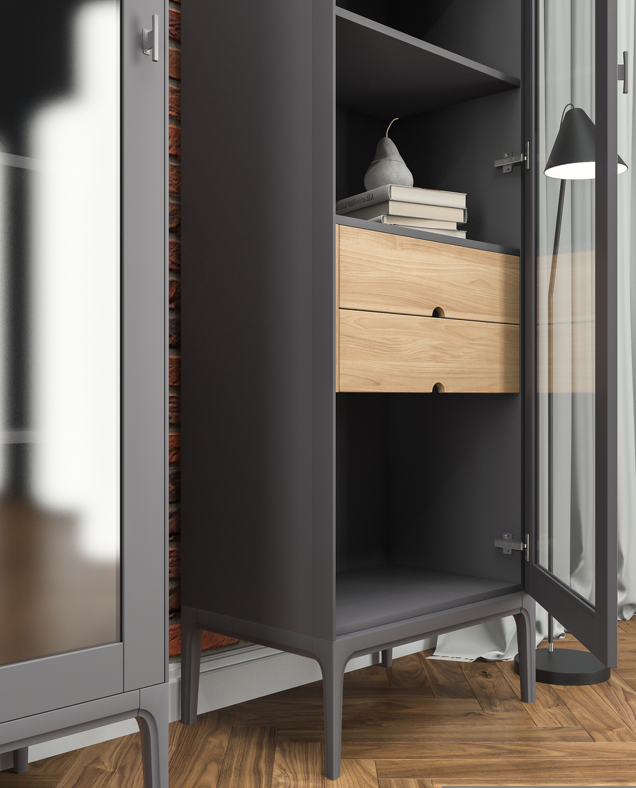 Шкаф-витрина Верона Т-801