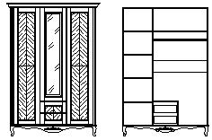 Шкаф для одежды Неаполь Т-453