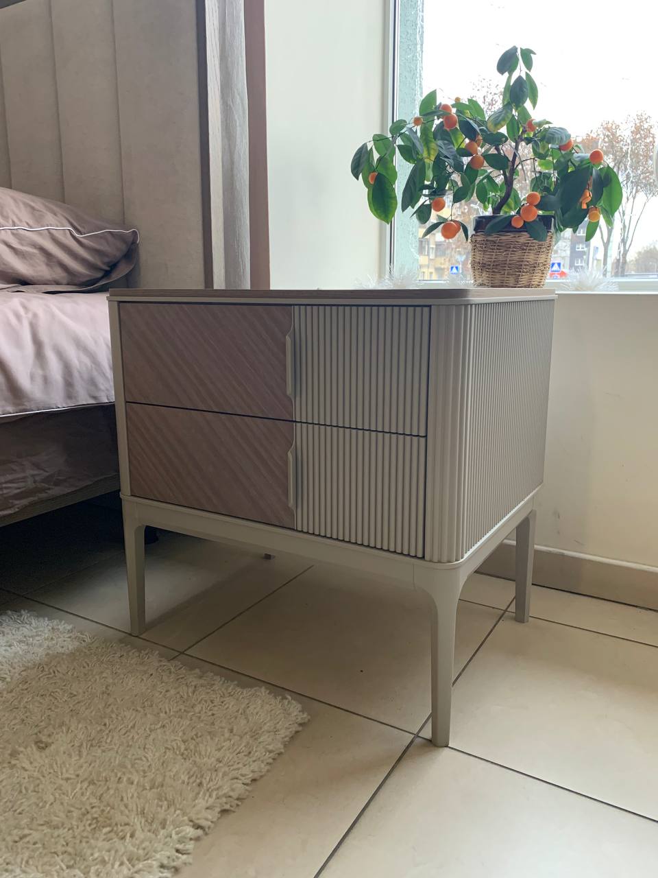 Тумба прикроватная Модена (шпон) Т-651